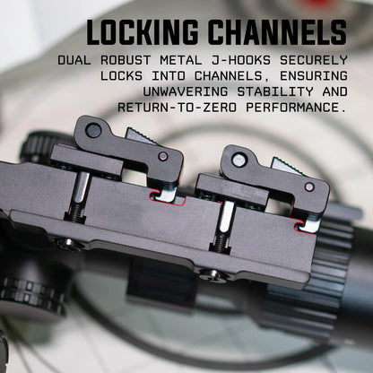 Monstrum Hypergrip Cantilever Scope Mount with Quick Release | 30 mm Black