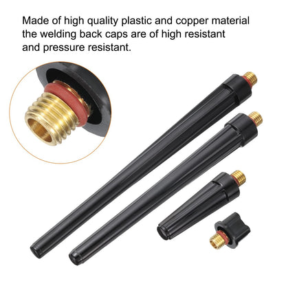 HARFINGTON 10pcs TIG Back Cap 41V24L 41V24 41V35 41V33 Fit Welding Torch...