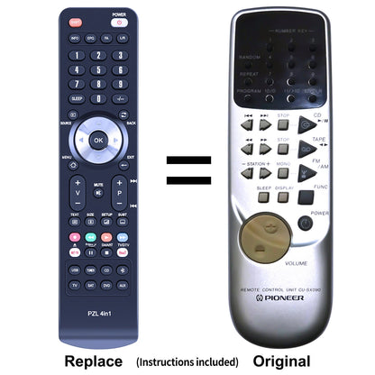 CU-SX090 Replacement Remote Control For Pioneer XRP560F XR-P560F