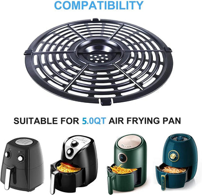Nvkwca 5QT Air Fryer Rack for Gourmia GAF575/PowerXL/Ninja Foodi 5QT, Black