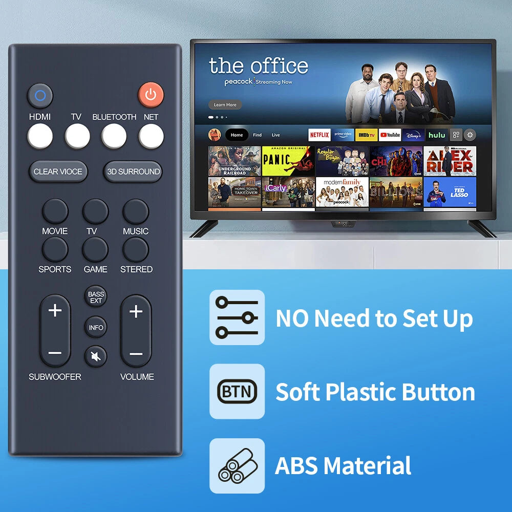 YAS-209 YAS-109 Remote Control For Yamaha Soundbar ATS1090 ATS2090 YAS1080