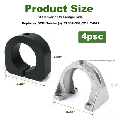 For EZGO Gas Golf Cart 1994-2008 Rear Spring ISO Mount Cap w/ Rubber Bushing