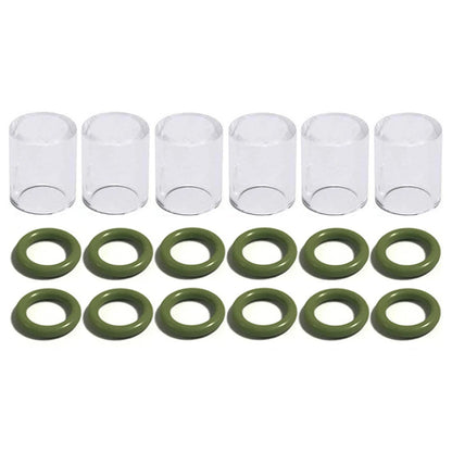 Zinger 53pcs TIG Welding Torch Stubby Gas Lens #10 Glass 53PCS, Multicolor