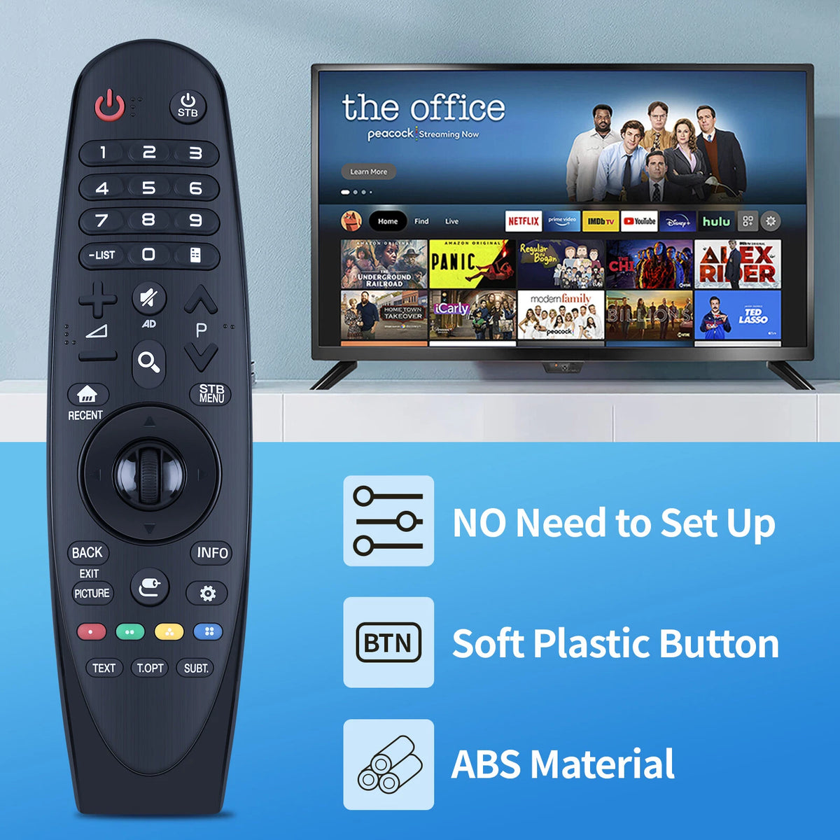 AN-MR650P Remote Control For LG AKB75055911 MW650A MBM65584501 TV