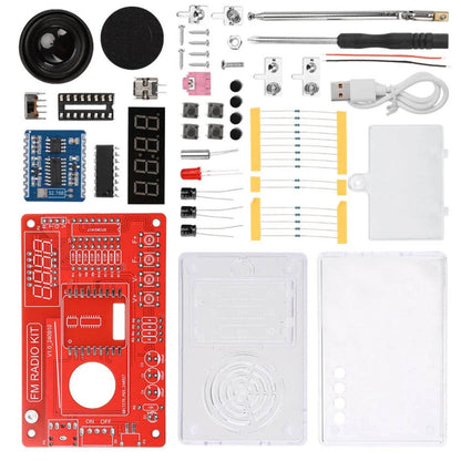 Educational RDA5807 FM Radio DIY Kit 87-108MHz with 15 Sound Level Adjustments