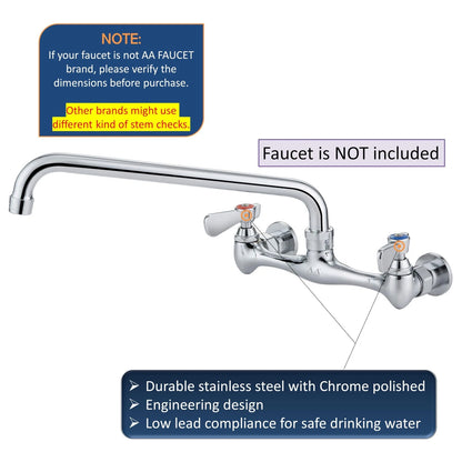 AA Faucet AA-100G Cold Replacement Stem Check with B-Handle Blue