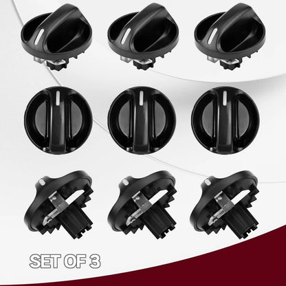 3 Pcs 55905-0C010 Fan Speed Selector Knob For Toyota Tundra 2000-2006 Trucks