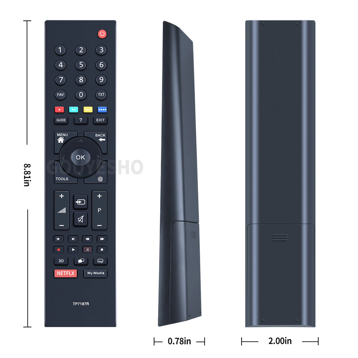 For Grundig LCD TV TP7187R TP7 TP7187 Replacement Remote Control