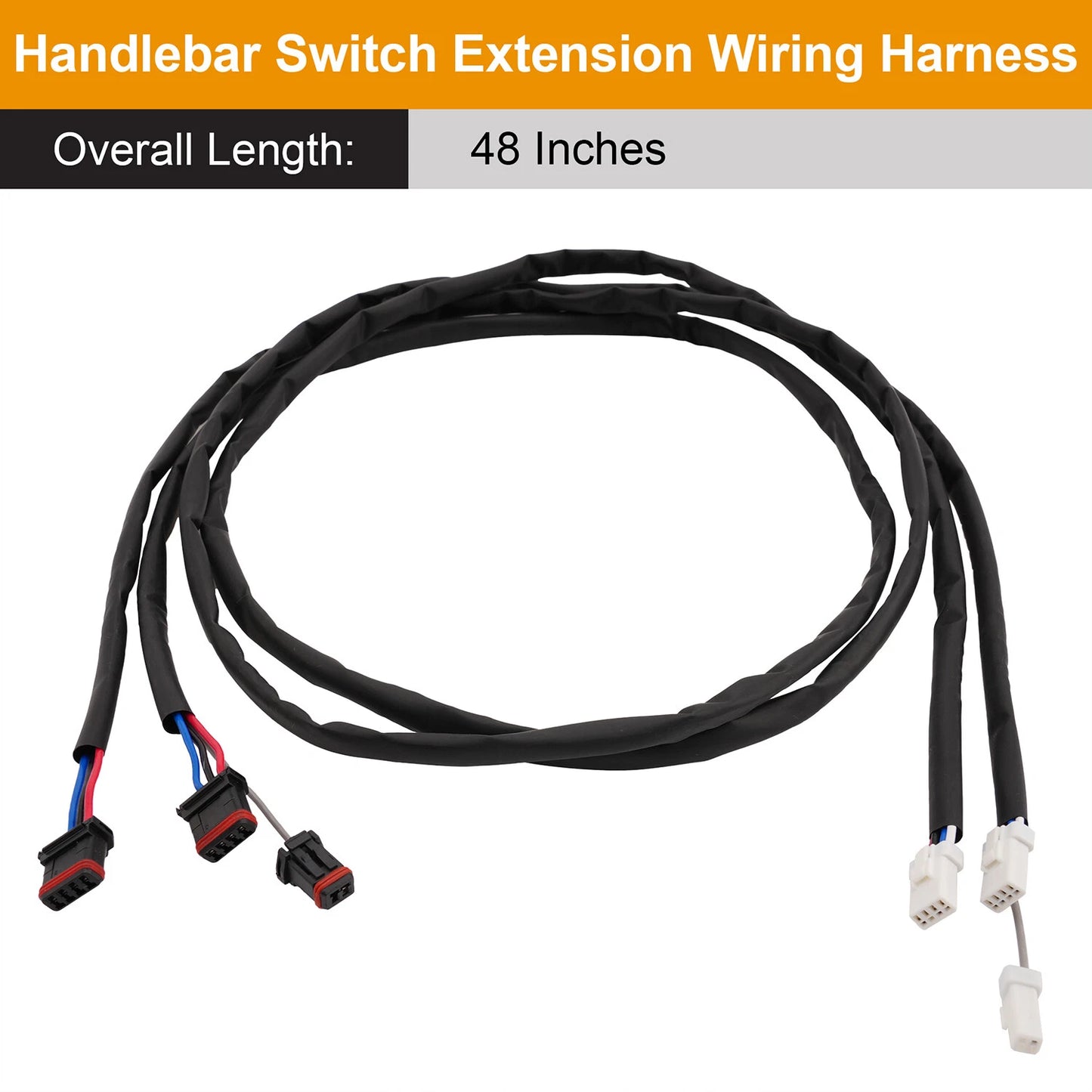 48"Handlebar Switch Extension Wiring Harness For Harley-Davidson Touring Electra