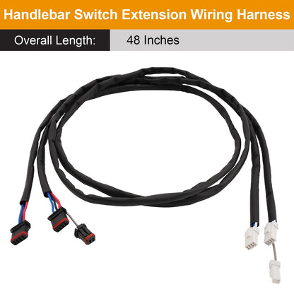 48"Handlebar Switch Extension Wiring Harness For Harley-Davidson Touring Electra