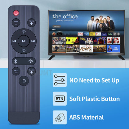100004118 Replacement Remote Control For ONN 32 Inch 2.1 Soundbar System