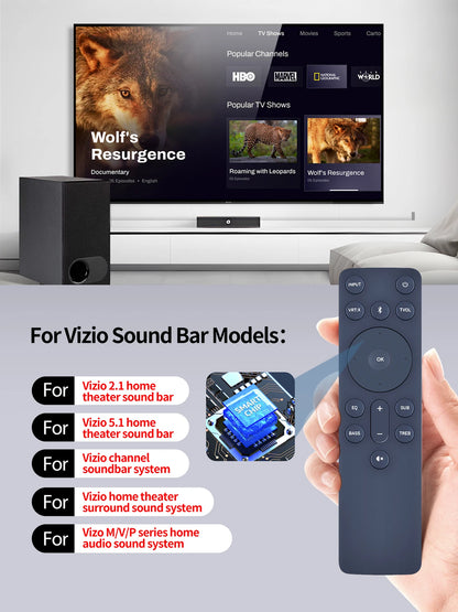 ND21-J Remote Control For Vizio Sound Bar V20x-J8 V21x-J8 M21d-H8 SB2021n-J6