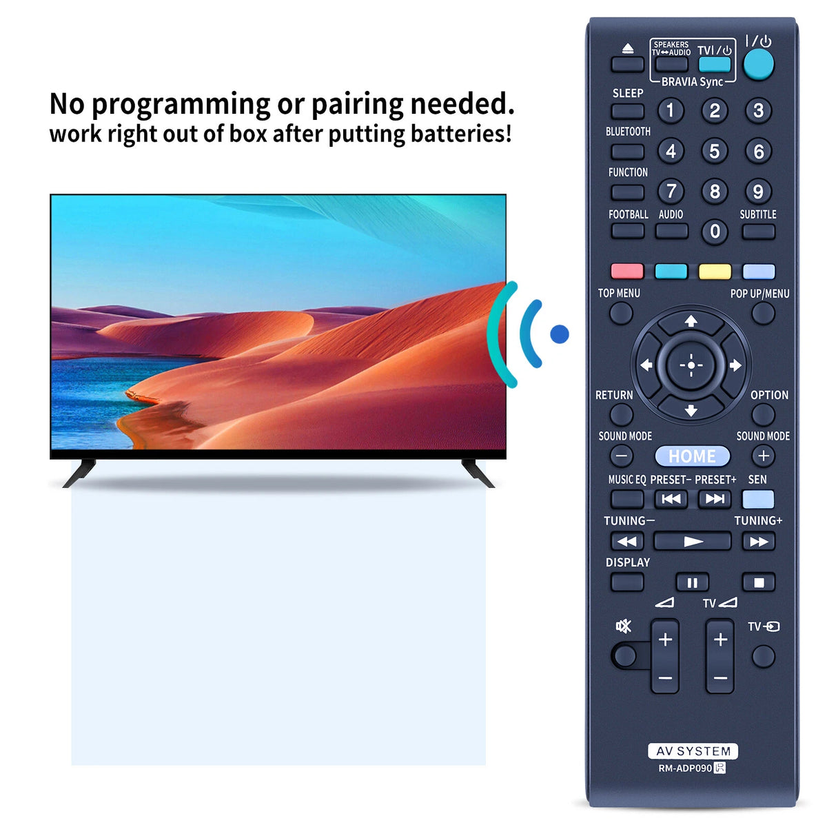 RM-ADP090 For Sony Remote Control BDV-E3100 BDV-E2100 BDVE6100 BDVE3100