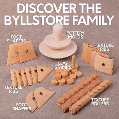 Byllstore Pottery Ribs & Trimming Tools | 2 Foot 2 Pack | Shaper