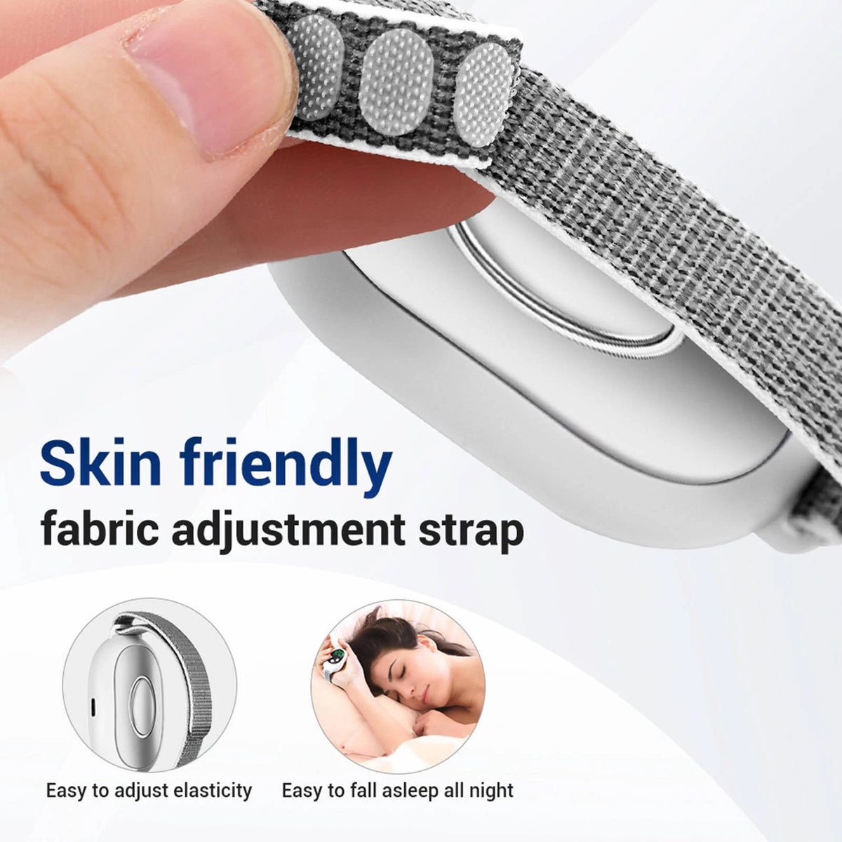 Insomnia Relief Device with Microcurrent Two Modes 20 Levels Adjustable Strap