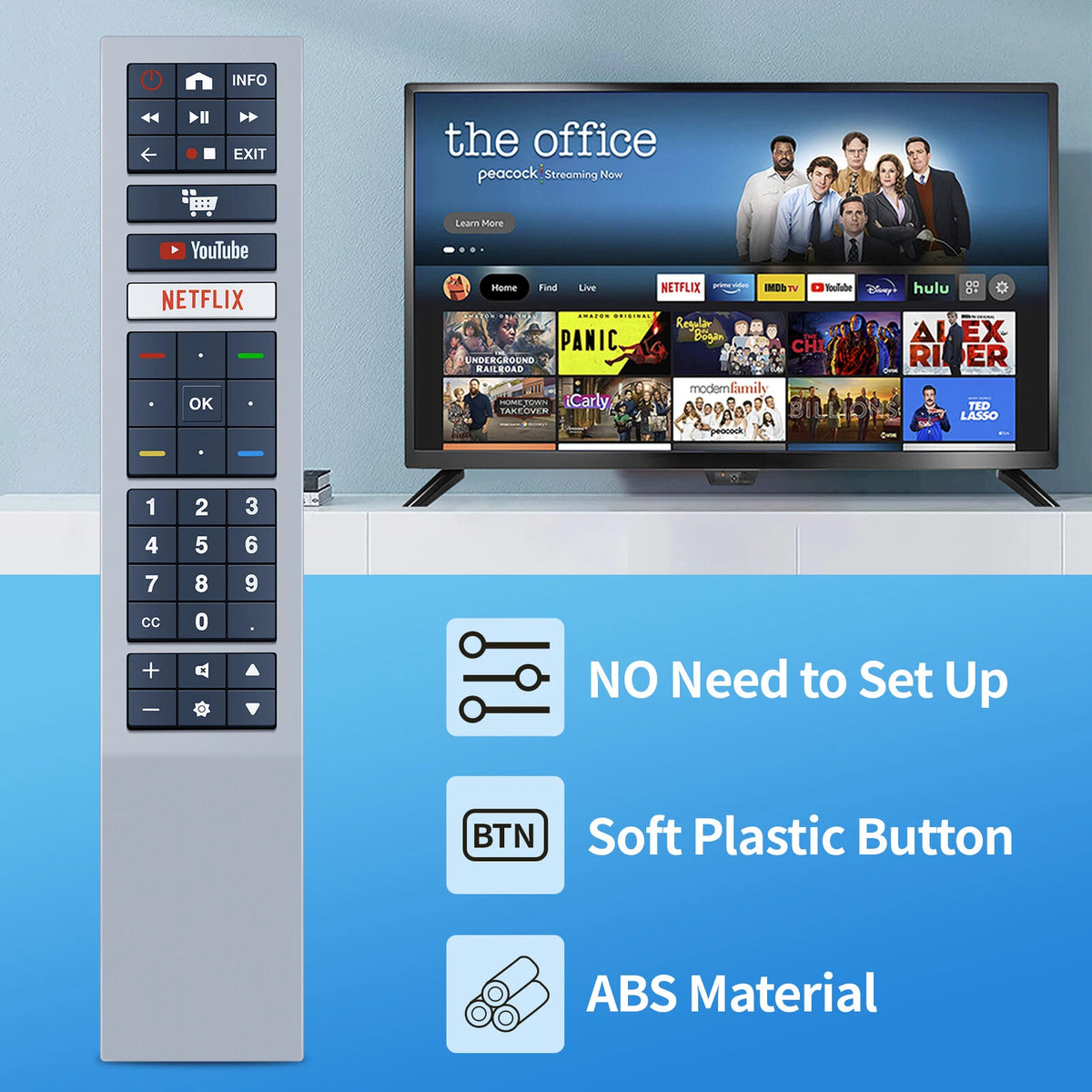 RC4183901 Remote Control For AOC TV 398GR10BEACN0001PH 32S5295/78G
