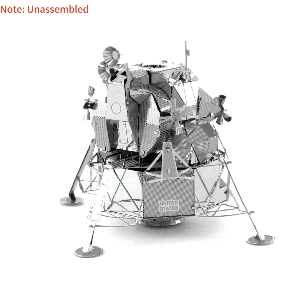 8cm DIY Metal USA Apollo Lunar Module 1/50th Scale DIY Model Kit Toy Gift