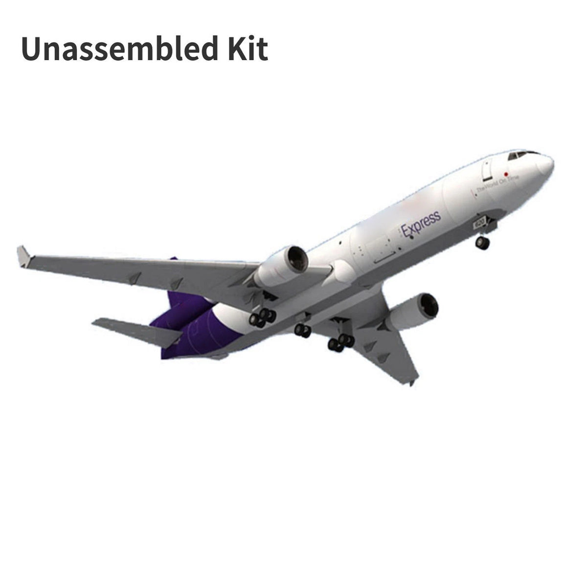 1:100  MD-11 Air Plane 3D Paper Model Cargo Aircraft Unassembled Ornaments