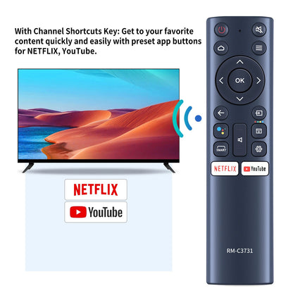 Voice Remote Control For JVC Casper Nokia TV RM-C3731 55UG6300