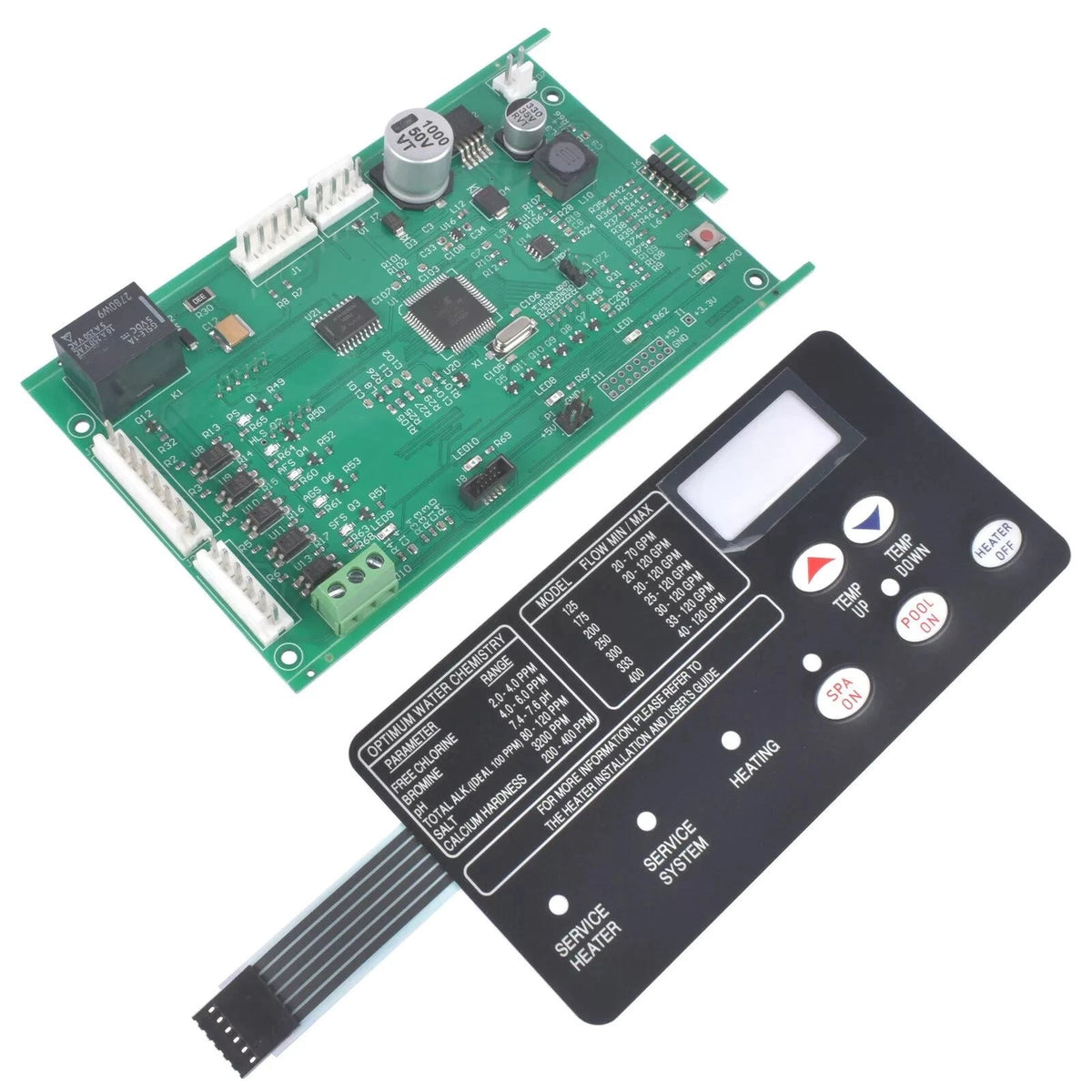 42002-0007S Control Board 472610Z Switch Membrane Pad Kit For Pentair SR400NA
