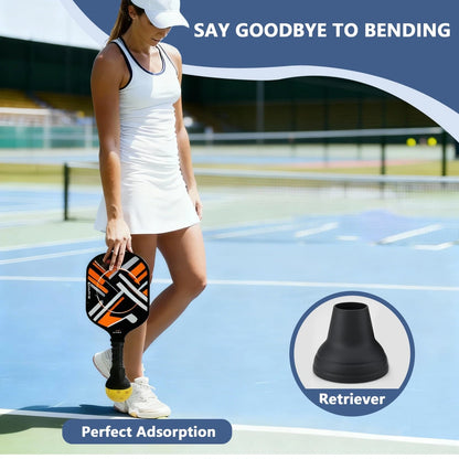 2PCS Pickleball Ball Retriever Silicone Energetic Black 2 Pcs