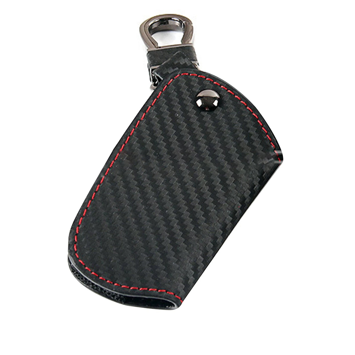 Car Black  Leather Key Case Carbon Fiber Bag For BMW 1 2 3 4 5 6 Series E