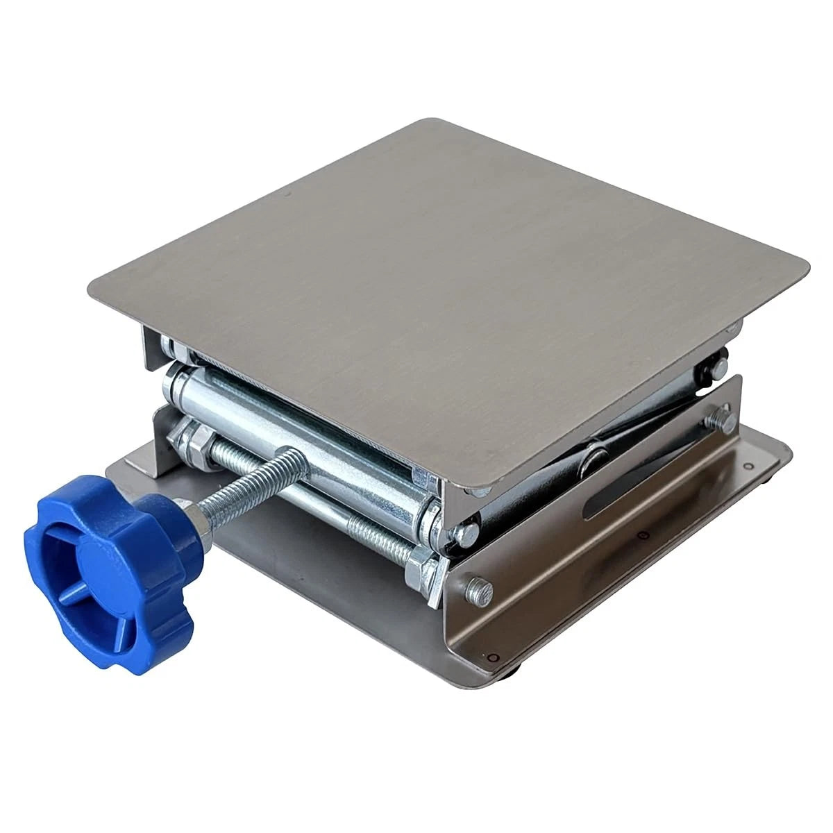 Stainless Steel Lab Jack Stand Table Lift Laboratory Mini Scissor Silver