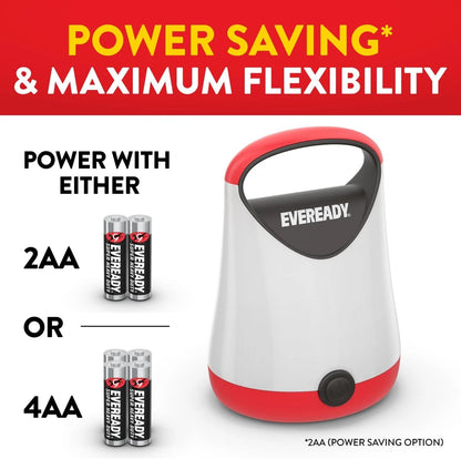 Eveready LED Camping Lantern X-250 (2-Pack), Super 2 Pack, Red and Black