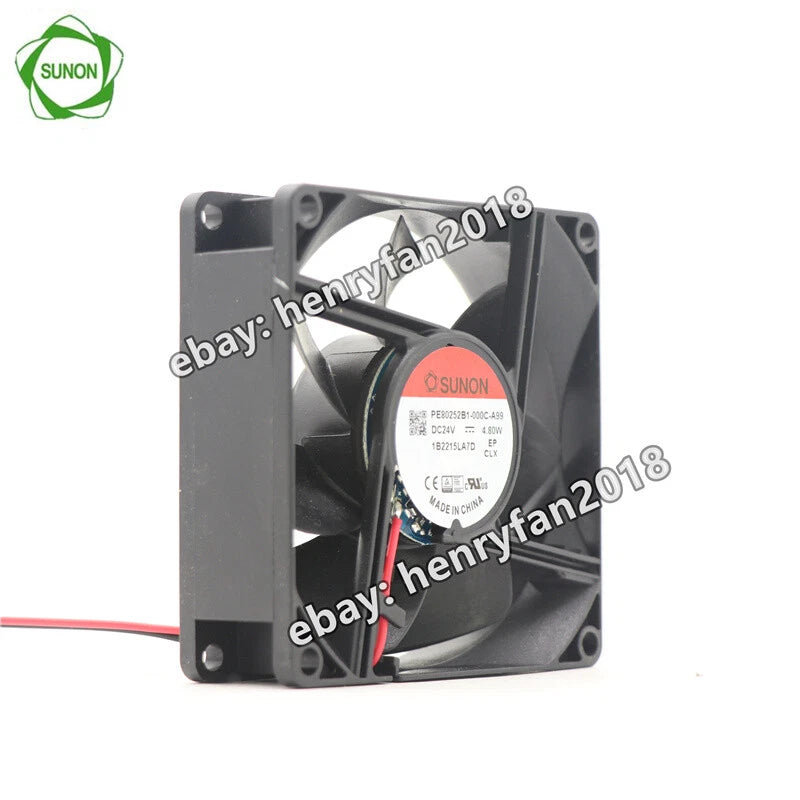 SUNON PE80252B1-000C-A99 DC 24V 4.8W 80*80*25MM Large Air Volume Cooling Fan