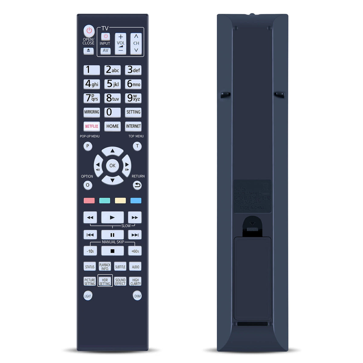 N2QAYA000172 Remote For Panasonic DVD Player DPUB9000GN DP-UB9000 With Backlight