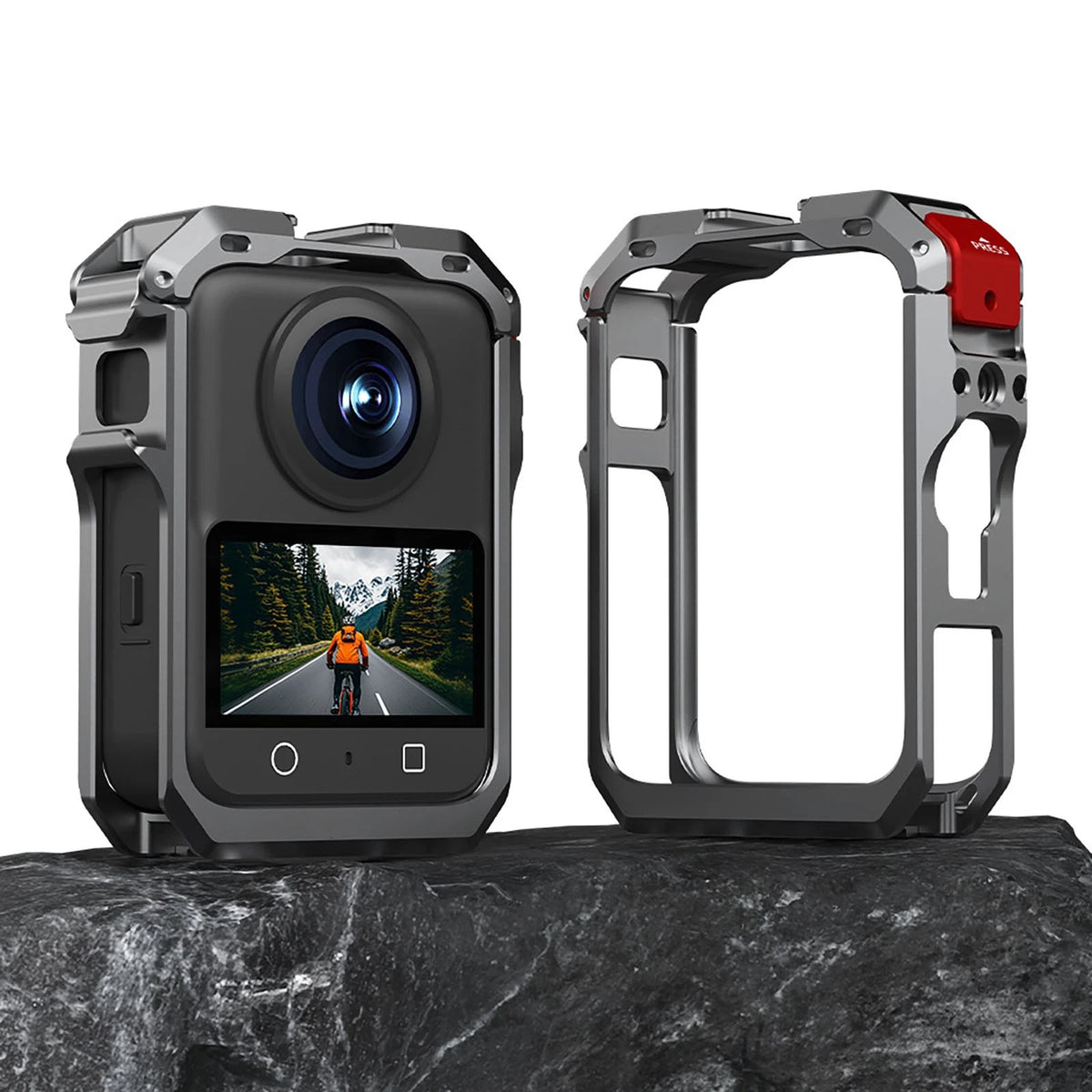 High Quality For DJI Osmo 360 Camera Metal Rabbit Cage Frame Case+Lens Cover