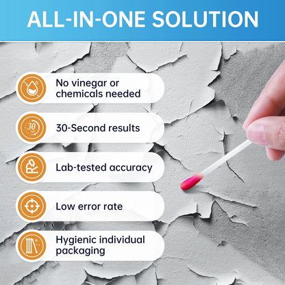 AAwipes Lead Test Kit All-in-1 30 Swabs Results in 30 Seconds at Home Lead...