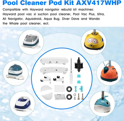 AXV417WHP Pool Cleaner Kit Replacement Hayward Vacuum Parts White