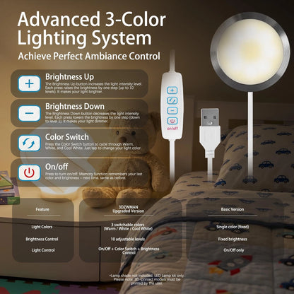3DZWMAN 3PCS LED Lamp Kit 001 Compatible with Bambu Lab A1