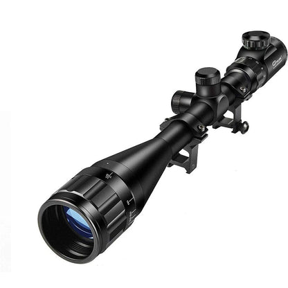 CVLIFE Hunting Rifle Scope 6-24x50 AOE Red and Green Illuminated 20mm, black