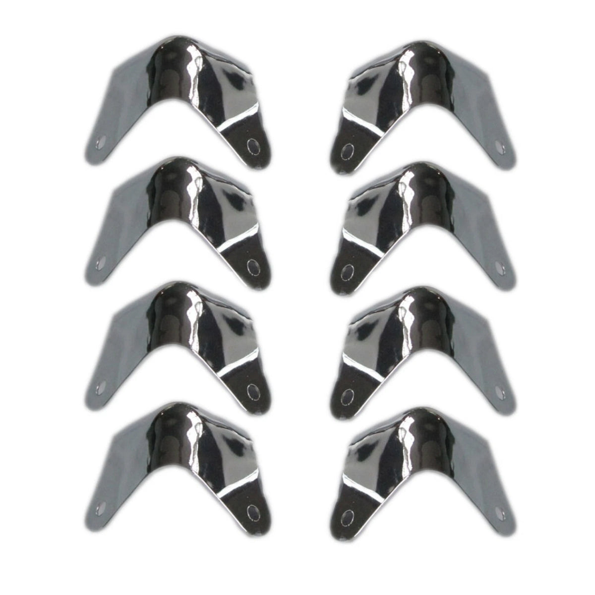 8Pack Metal 2 Leg Guitar AMP Amplifier Cabinet Corners Protectors For Fender A