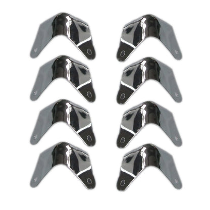 8Pack Metal 2 Leg Guitar AMP Amplifier Cabinet Corners Protectors For Fender A