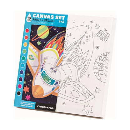 Crocodile Creek Space Canvas Art Kit - Acrylic Painting 1 EA, Rocket