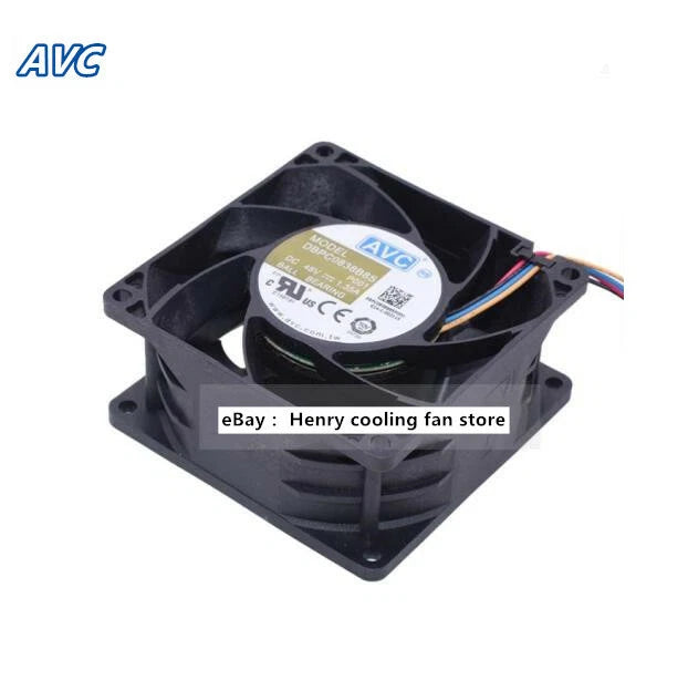 AVC fan DBPC0838B8S DC 48V 1.35A 80*80*38MM 4-wire Server/ CPU Cooling Fan PWM
