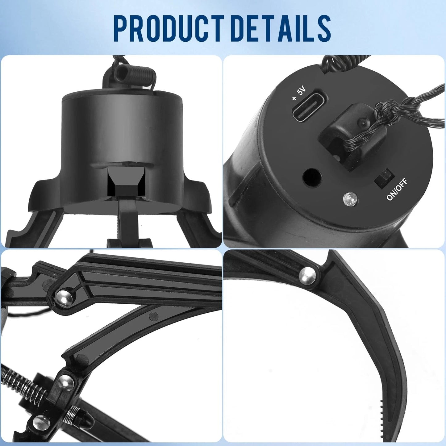 Drone Mantis Claw Hook Gripper Grasp & Airdrop System - 6.3.2.1 inches, black
