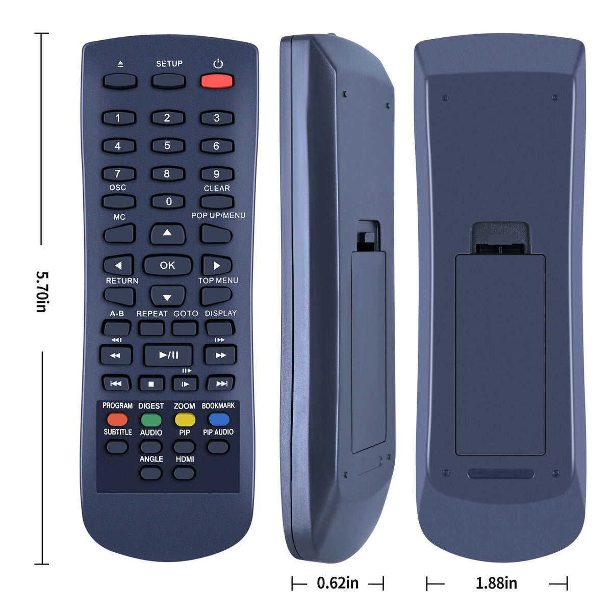 SE-R0413 Remote Control For Toshiba DVD Player BDX-1250KE BDX2250KE
