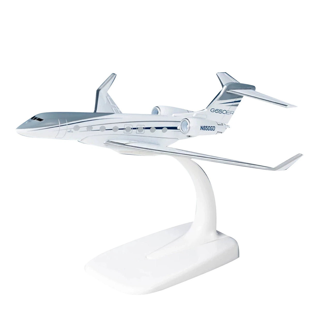 16cm 1/200 Scale Gulfstream G650ER Aircraft Model Diecast with Stand Display