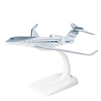 16cm 1/200 Scale Gulfstream G650ER Aircraft Model Diecast with Stand Display