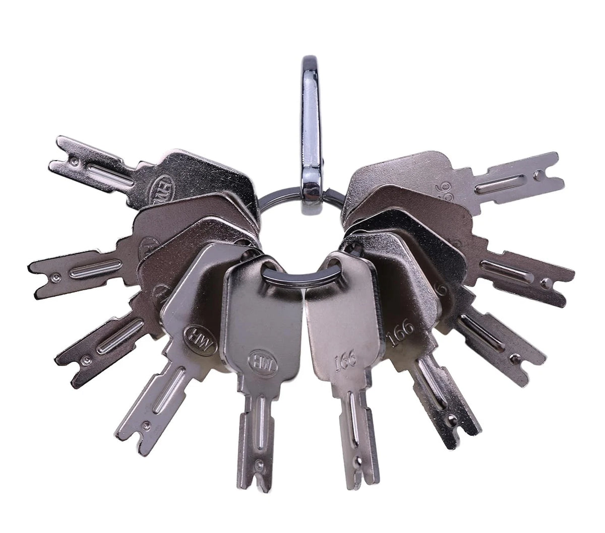 JEENDA (10) Forklift Key for Clark Yale Hyster Komatsu Gradall Gehl Crown...
