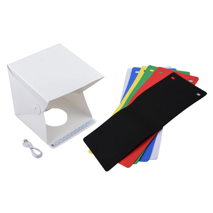9" White Portable Small LED Photography Studio Soft Box Studio Take Pictures