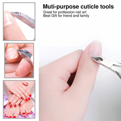UM Supplies Cuticle Trimmer | Hangnail Remover | Extremely Jaw 12, Silver