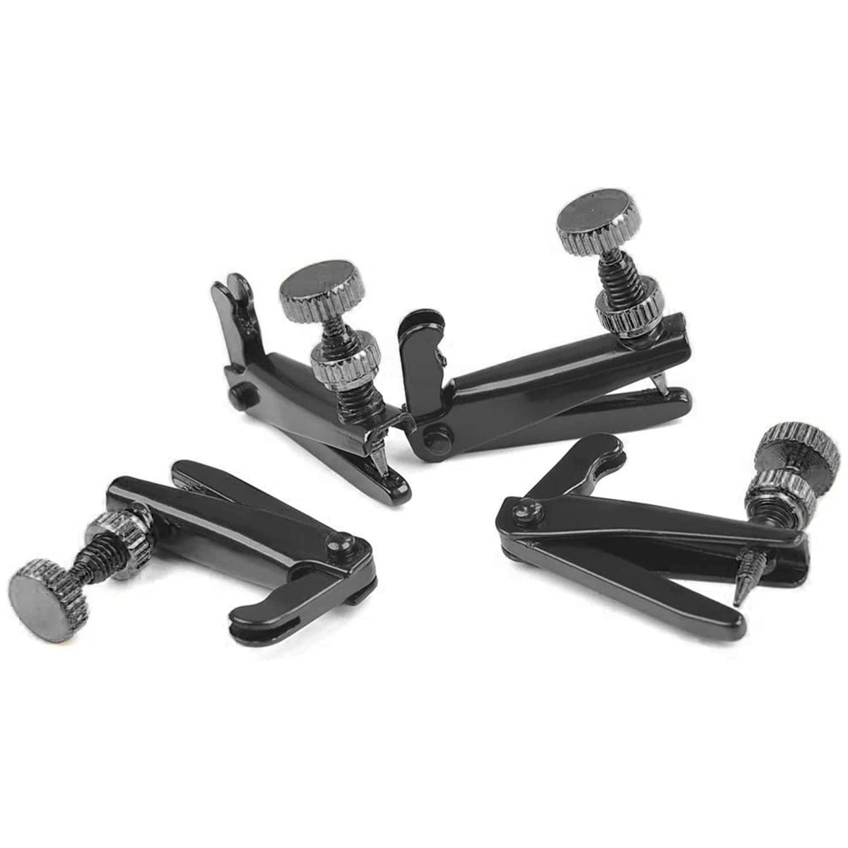KAIY Violin Fine Tuner for 3/4 4/4 Violin, String size, ALL Black