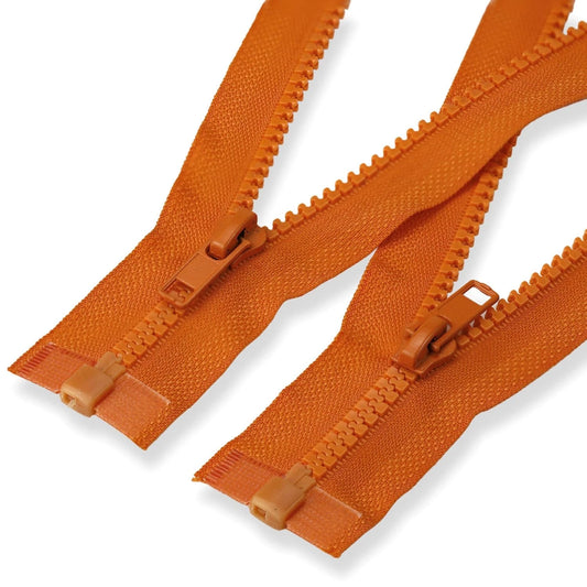 #5 Separating Sewing Zipper for Jacket: YZSFIRM 19 inch/48.26cm, 09 Orange