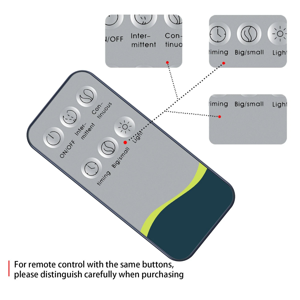 Remote Control For Jpord Diffusers for Essential Oils Large Room SY035b