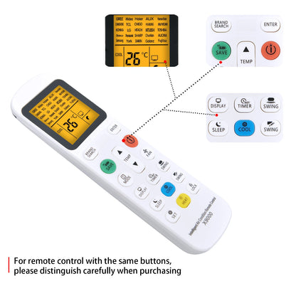 Universal Air Conditioner Remote Control For LG,Hitachi,Panasonic,Toshiba,Midea